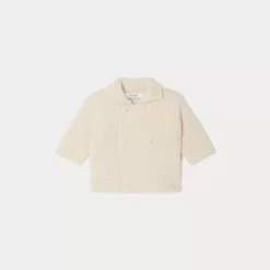 Newborn & Baby Bonpoint Sweaters And Cardigans | Aalya Jacket Milk White