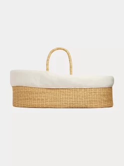 Newborn & Baby Bonpoint Childcare | Acouffin Bassinet With Mattress And Cover Natural