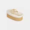 Newborn & Baby Bonpoint Childcare | Acouffin Bassinet With Mattress And Cover Natural