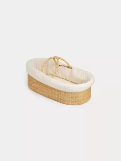 Newborn & Baby Bonpoint Childcare | Acouffin Bassinet With Mattress And Cover Natural