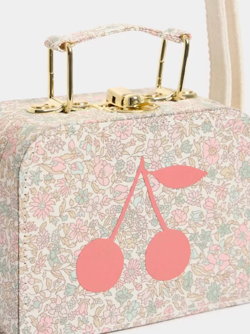 Child Bonpoint Accessories | Aimane Suitcase Purse Pink Flowers