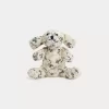Newborn & Baby Bonpoint Stuffed Animals And Toys | Aimer Stuffed Dog 6 In. Ecru Flowers