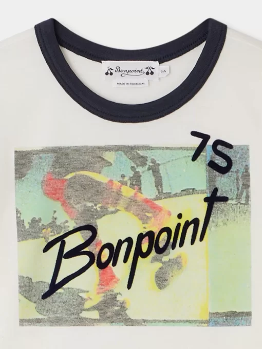 Child Bonpoint Tops | Akiva T-Shirt White Milk