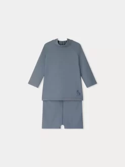 Newborn & Baby Bonpoint Accessories | Aldwin Bathing Suit Slate Gray