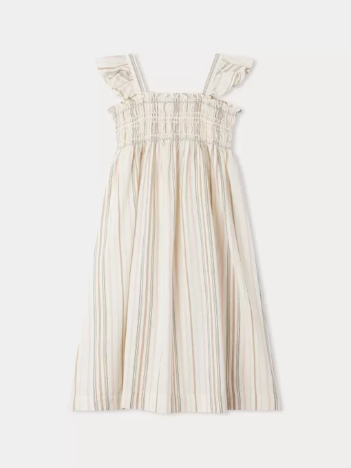 Child Bonpoint Dresses | Alexandra Dress Multicolored Stripes