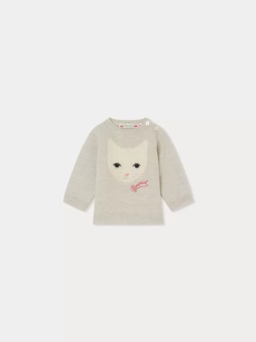 Newborn & Baby Bonpoint Sweaters And Cardigans | Almire Sweater Heathered Gray