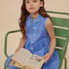 Child Bonpoint Dresses | Anne Dress Intense Blue