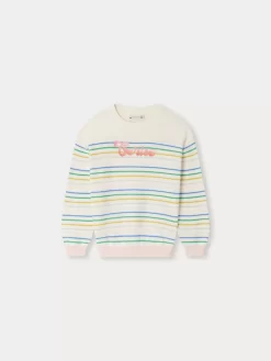 Child Bonpoint Cardigans And Sweaters | Anumati Sweater Multicolored Stripes