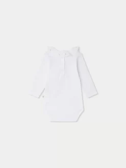 Newborn & Baby Bonpoint Onesies And Pajamas | April Onesie Natural White