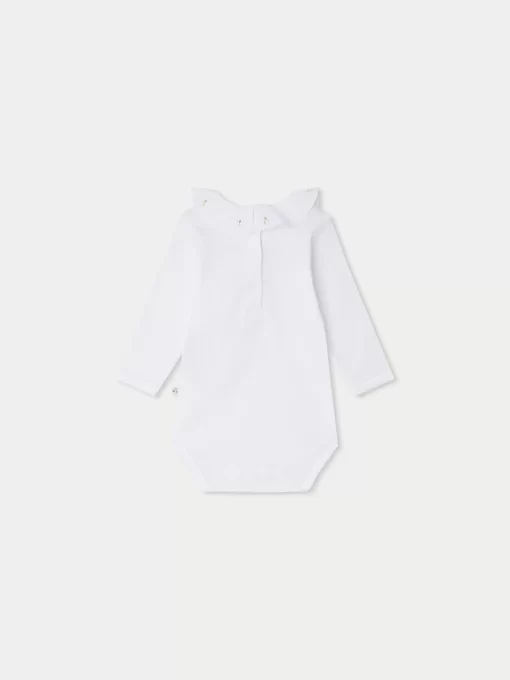 Newborn & Baby Bonpoint Onesies And Pajamas | April Onesie Natural White