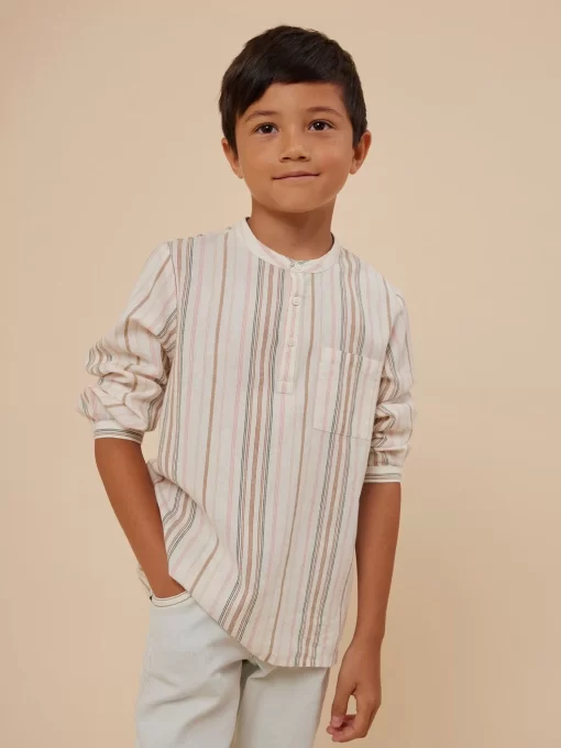 Child Bonpoint Tops | Artiste Shirt Multicolored Stripes
