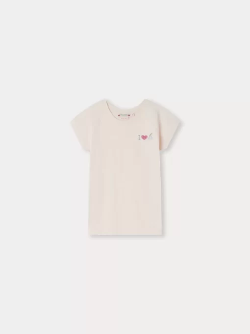 Child Bonpoint Tops | Asmae T-Shirt Petal Pink