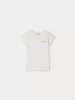 Child Bonpoint Tops | Asmae T-Shirt White Milk