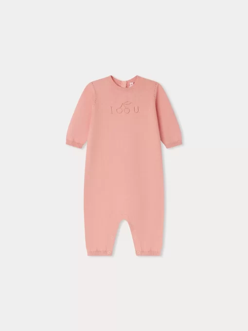 Newborn & Baby Bonpoint Sets And Jumpsuits | Atilou Onesie Baby Pink