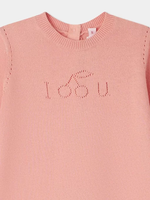 Newborn & Baby Bonpoint Sets And Jumpsuits | Atilou Onesie Baby Pink
