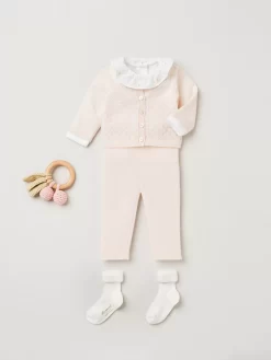 Newborn & Baby Bonpoint Sweaters And Cardigans | Azia Cardigan Light Pink