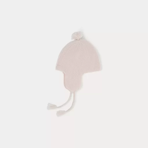 Newborn & Baby Bonpoint Socks And Accessories | Babies' Beanie Hat Pale Pink