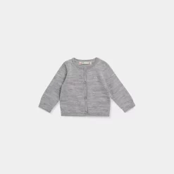 Newborn & Baby Bonpoint Sweaters And Cardigans | Babies' Cardigan Heathered Gray