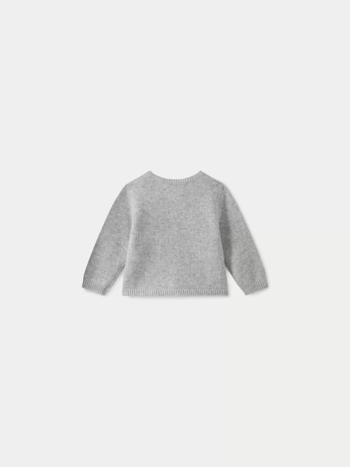 Newborn & Baby Bonpoint Sweaters And Cardigans | Babies' Cardigan Heathered Gray