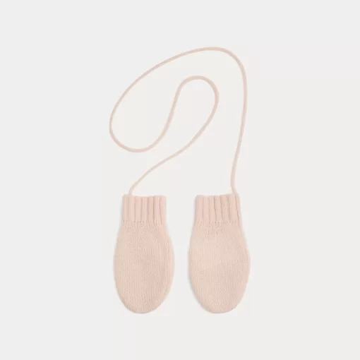 Newborn & Baby Bonpoint Socks And Accessories | Babies' Mittens Pale Pink
