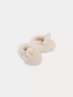 Newborn & Baby Bonpoint Socks And Accessories | Babies' Slippers Milk White