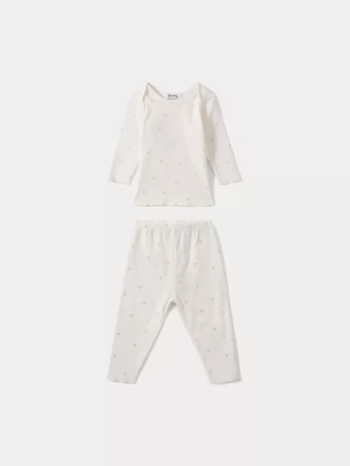 Newborn & Baby Bonpoint Sets And Jumpsuits | Babies' Two-Piece Pajama Set Gold