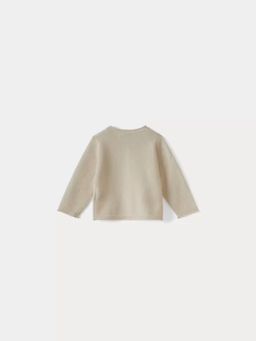 Newborn & Baby Bonpoint Sweaters And Cardigans | Baby Cashmere Cardigan Milk White
