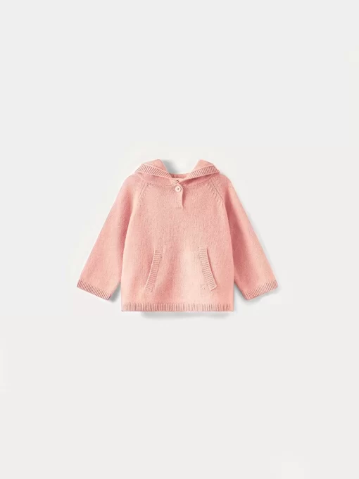 Newborn & Baby Bonpoint Sweaters And Cardigans | Baby Cashmere Sweater Faded Pink