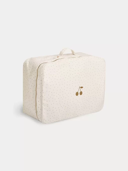Newborn & Baby Bonpoint Childcare | Baby Coated Cotton Large Suitcase Gold