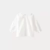 Newborn & Baby Bonpoint Tops | Baby Cotton Voile Blouse Milk White
