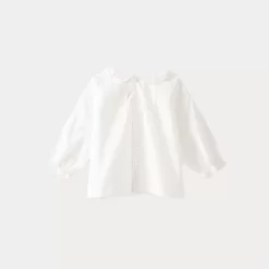 Newborn & Baby Bonpoint Tops | Baby Cotton Voile Blouse Milk White