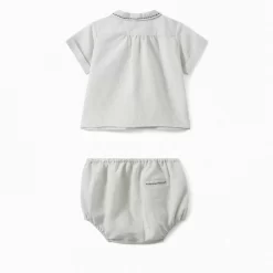 Newborn & Baby Bonpoint Sets And Jumpsuits | Baby Embroidered Set Almond