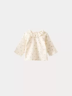 Newborn & Baby Bonpoint Tops | Baby Printed Voile Blouse Gold