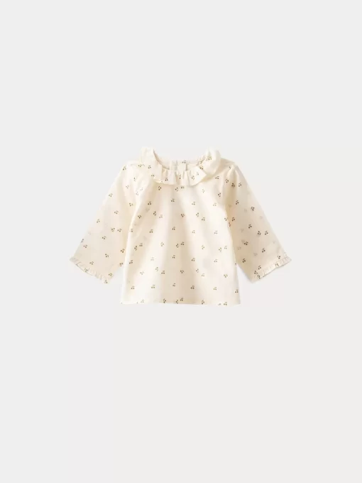 Newborn & Baby Bonpoint Tops | Baby Printed Voile Blouse Gold