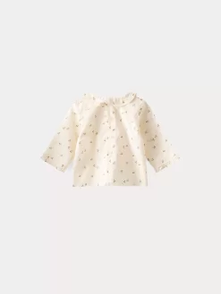 Newborn & Baby Bonpoint Tops | Baby Printed Voile Blouse Gold