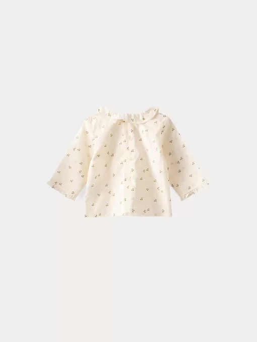 Newborn & Baby Bonpoint Tops | Baby Printed Voile Blouse Gold