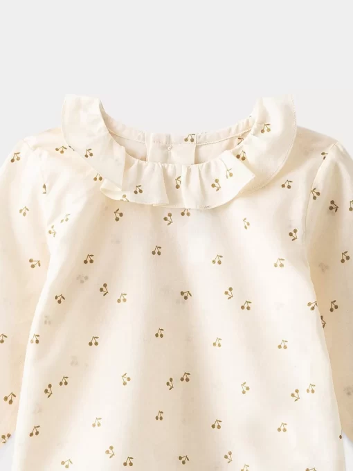 Newborn & Baby Bonpoint Tops | Baby Printed Voile Blouse Gold