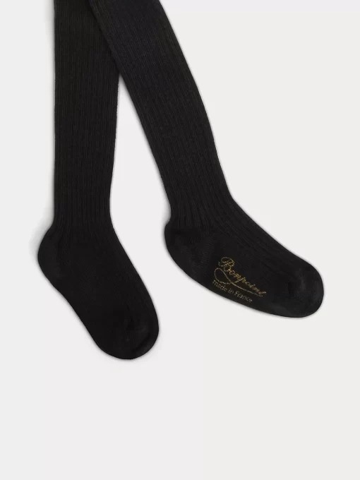 Newborn & Baby Bonpoint Leggings And Socks | Baby Ribbed Tights Black