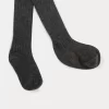Newborn & Baby Bonpoint Leggings And Socks | Baby Ribbed Tights Dark Heathered Gray