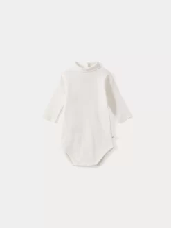 Newborn & Baby Bonpoint Onesies And Pajamas | Baby Turtleneck Onesie Milk White