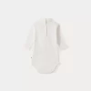 Newborn & Baby Bonpoint Onesies And Pajamas | Baby Turtleneck Onesie Milk White