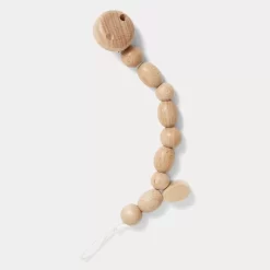 Newborn & Baby Bonpoint Childcare | Bacil Pacifier Clip Natural