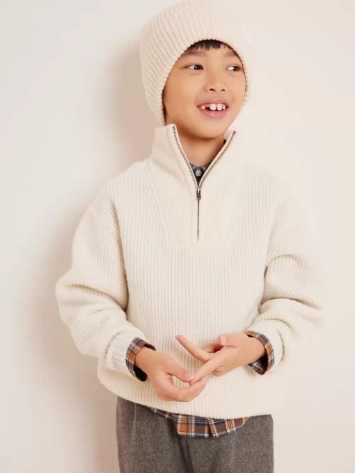 Child Bonpoint Cardigans And Sweaters | Baldo Sweater Ecru