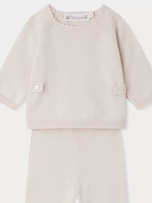 Newborn & Baby Bonpoint Sets And Jumpsuits | Bamba Outfit Powdered Rose