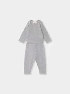 Newborn & Baby Bonpoint Sets And Jumpsuits | Bambini Set Gray Blue