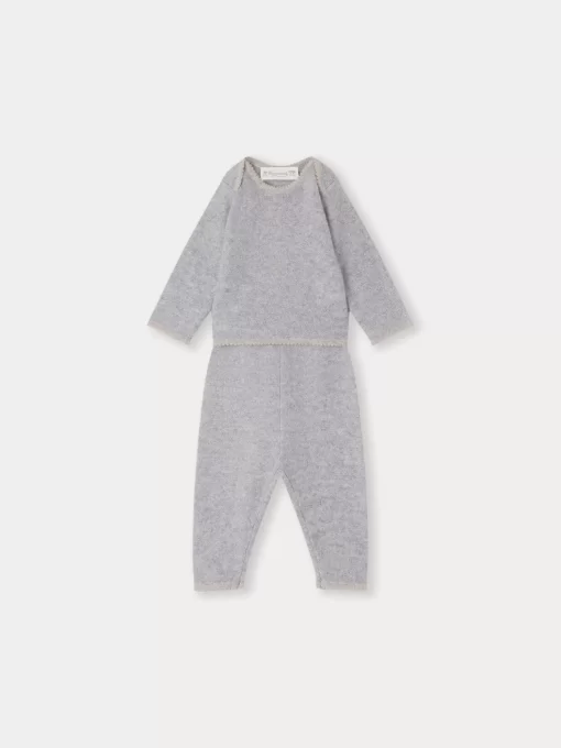 Newborn & Baby Bonpoint Sets And Jumpsuits | Bambini Set Gray Blue
