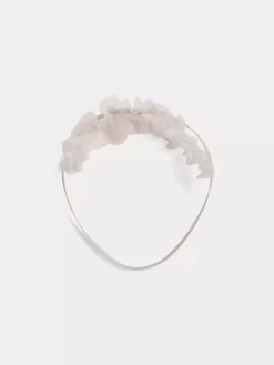 Newborn & Baby Bonpoint Accessories | Bandeau Faiki Blanc Lait