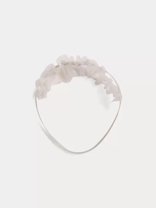 Newborn & Baby Bonpoint Accessories | Bandeau Faiki Blanc Lait