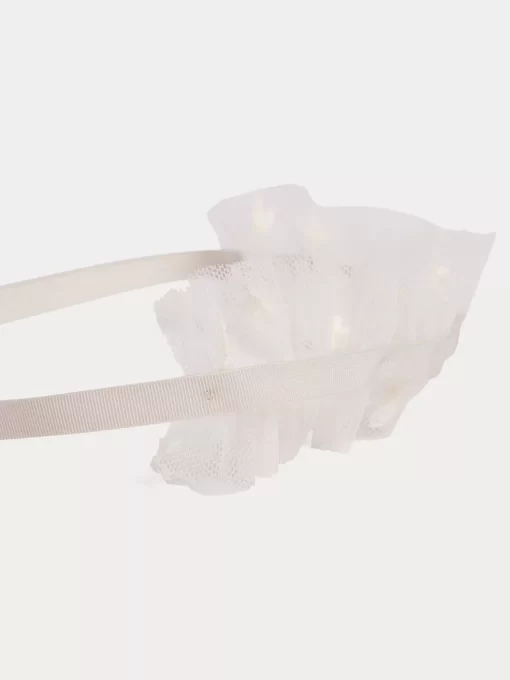 Newborn & Baby Bonpoint Accessories | Bandeau Faiki Blanc Lait
