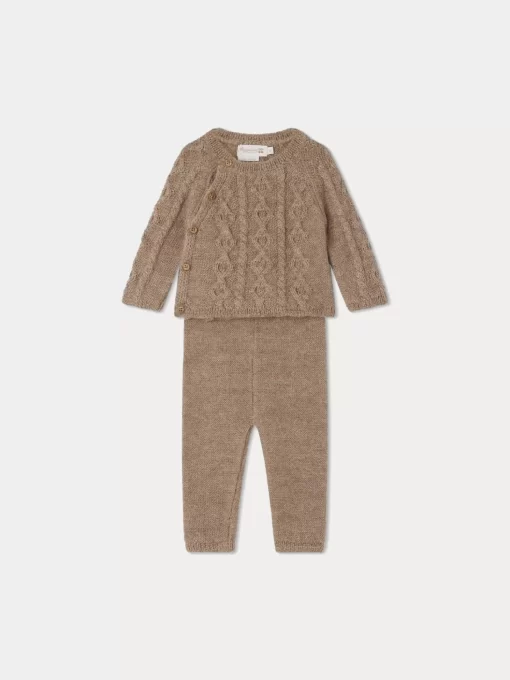 Newborn & Baby Bonpoint Sets And Jumpsuits | Bergamote Set Sand
